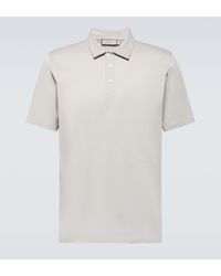Canali - Cotton Polo Shirt - Lyst