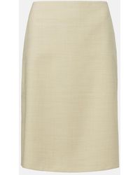 Calvin Klein - Lunas Wool Midi Skirt - Lyst
