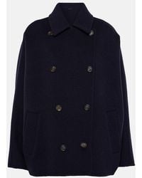 Brunello Cucinelli - Cropped-Mantel Aus Wolle Und Kaschmir - Lyst