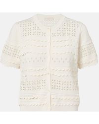 Ulla Johnson - Abriana Eyelet Cardigan - Lyst