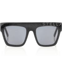 De De Soleil Soleil Lunettes Lunettes Carrées Noir LA54Rj