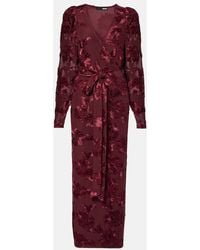 ROTATE BIRGER CHRISTENSEN - Midikleid Aus Mesh - Lyst