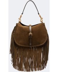 Etro - Pony Medium Suede Shoulder Bag - Lyst