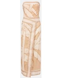Johanna Ortiz - Palms Pontoon Cotton Poplin Midi Dress - Lyst