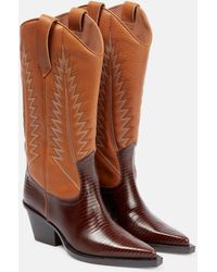Paris Texas - Rosario Leather Cowboy Boots - Lyst