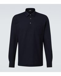 ZEGNA - Logo Cotton Polo Shirt - Lyst