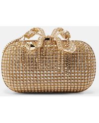 Self-Portrait - Clutch Mit Kristallen - Lyst