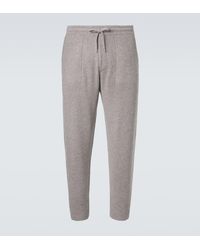 Brunello Cucinelli - Ribbed-Knit Cashmere Sweatpants - Lyst