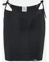 Vetements - Minifalda de jersey con aberturas - Lyst