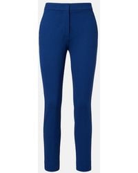 Max Mara - Pegno Jersey Cropped Slim Pants - Lyst