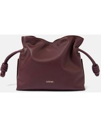Loewe - Flamenco Mini Leather Clutch - Lyst