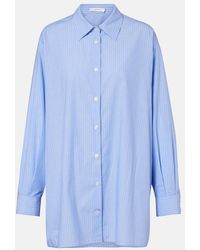 The Row - Luka Striped Cotton Poplin Shirt - Lyst