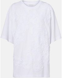 Dries Van Noten - Embroidered Oversized Cotton T-Shirt - Lyst