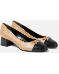 Tory Burch - Bow-Detail Leather Pumps - Lyst