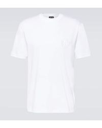 Giorgio Armani - Camiseta de jersey de algodon - Lyst
