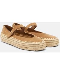 Loewe - Paula's Ibiza Espadrilles Rio Aus Veloursleder - Lyst