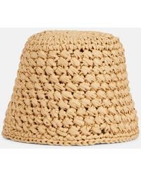 Loro Piana - Jasmine Raffia Bucket Hat - Lyst