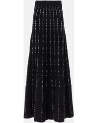 JOSEPH - Ribbed-Knit Cotton-Blend Maxi Skirt - Lyst
