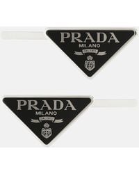 Prada - Set di due fermacapelli - Lyst