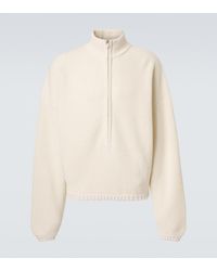 Fear Of God - Wool, Linen, And Cotton Half-Zip Sweater - Lyst