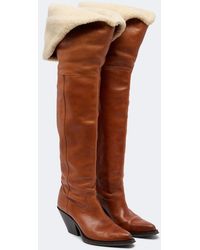 Chloé - Azelan Leather Over-The-Knee Boots - Lyst