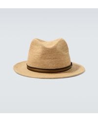 Borsalino - Fedora-Hut Argentina Aus Stroh - Lyst