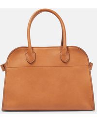 The Row - Margaux Leather Tote Bag - Lyst