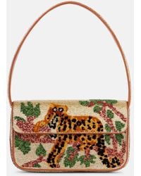 STAUD - Tommy Beaded Shoulder Bag - Lyst