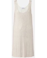 The Attico - Minikleid Aus Jersey Mit Kristallen - Lyst