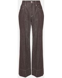 Brunello Cucinelli - Mid-Rise Wide-Leg Jeans - Lyst