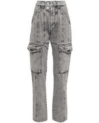 Isabel Marant - High-Rise Cargo-Jeans Vayoneo - Lyst