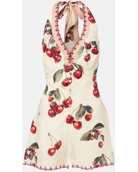 CAMILLA - Playsuit Notes From The Road Aus Leinen - Lyst