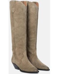 Isabel Marant - Denvee Suede Knee-High Boots - Lyst