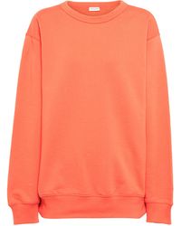 Femme Vêtements Articles de sport et dentraînement Sweats Sweat-shirt en coton Coton Dries Van Noten en coloris Rouge 