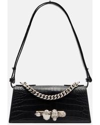 McQueen - Jewelled Mini Leather Shoulder Bag - Lyst