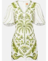 FARM Rio - Milani Off- Printed Linen Minidress - Lyst