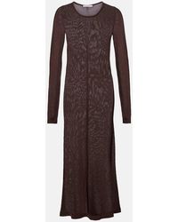 Lemaire - Semi-Sheer Crepe Maxi Dress - Lyst