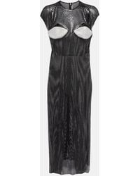 Christopher Kane - Crystal-Embellished Cutout Midi Dress - Lyst