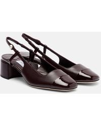 Jimmy Choo - Slingback-Pumps Elisa 45 Aus Leder - Lyst