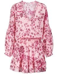 Poupette - Ilona Floral Minidress - Lyst