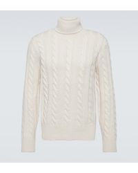Polo Ralph Lauren - Cable-Knit Wool And Cashmere Turtleneck Sweater - Lyst