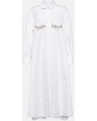 Simone Rocha - Abito Midi Con Cristalli - Lyst