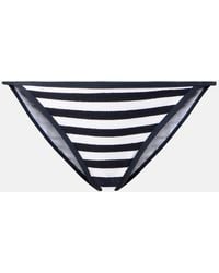 JADE Swim - Bare Minimum Striped Terry Bikini Bottoms - Lyst