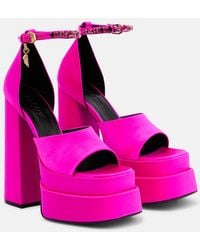 Versace - Medusa Aevitas Double Platform Sandals - Lyst