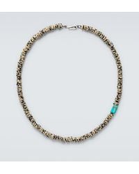 Ileana Makri - 9Kt Beaded Necklace With Quartzes And Turquoises - Lyst