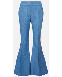 Gabriela Hearst - Marsh Cotton And Linen Flared Pants - Lyst