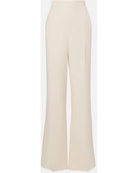 Valentino - Cady Couture Silk Flared Pants - Lyst