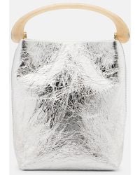 Dries Van Noten - Crisp Mini Metallic Leather Top-Handle Bag - Lyst
