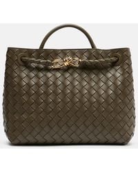 Bottega Veneta - Andiamo Intrecciato Medium Leather Tote Bag - Lyst