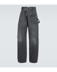 JW Anderson - Twisted Workwear Wide-leg Jeans - Lyst